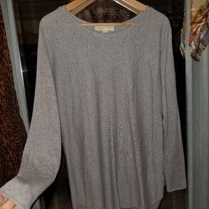 Michael Kors Tunic length, soft gray sweater